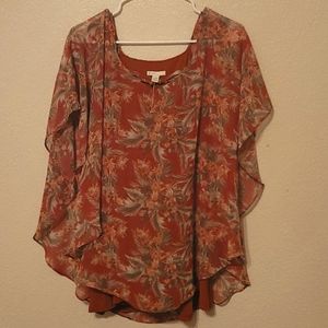 Blouse rust color